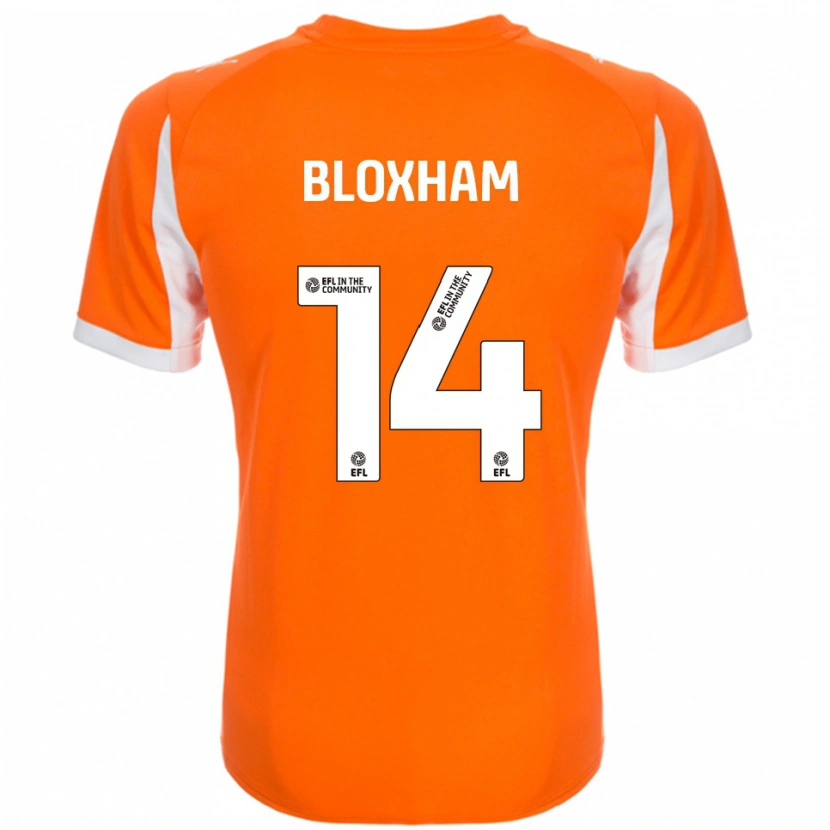 Danxen Men Tom Bloxham #14 Orange White Home Jersey 2025/26 T-Shirt