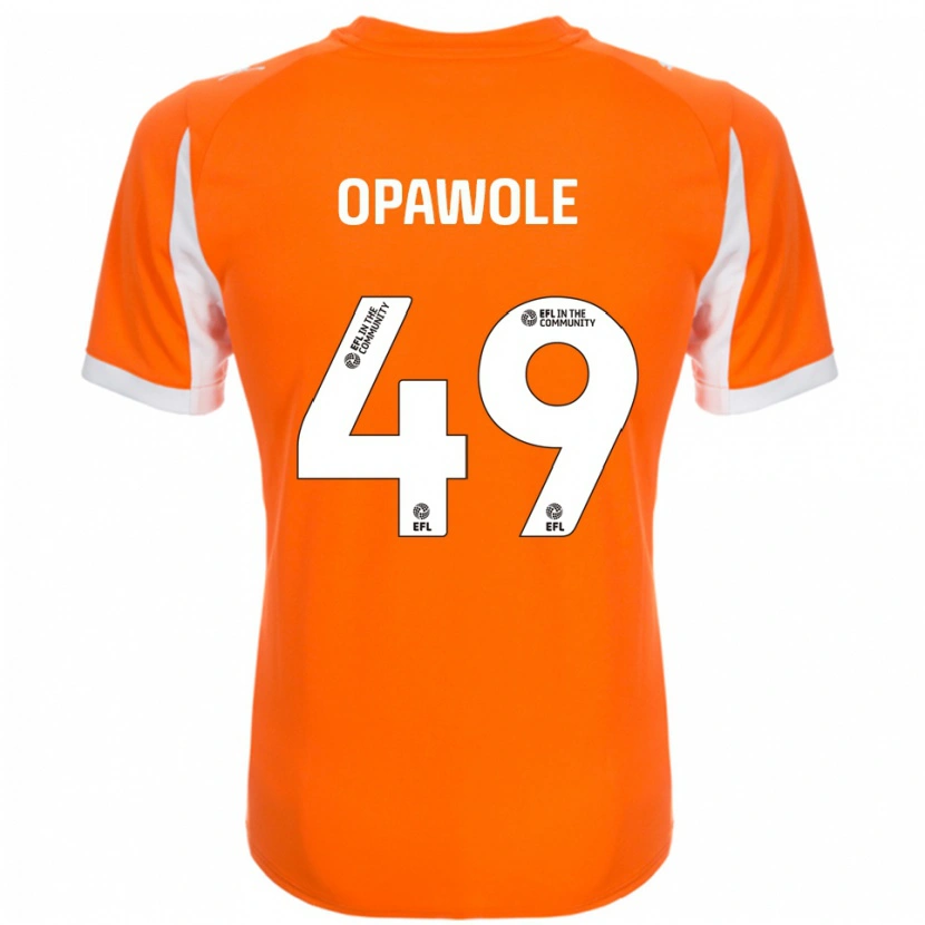 Danxen Men Johnson Opawole #49 Orange White Home Jersey 2025/26 T-Shirt