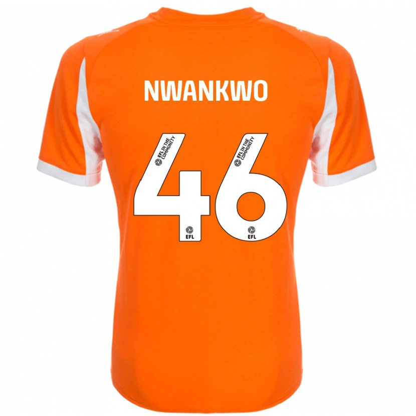Danxen Men Oluchukwu Nwankwo #46 Orange White Home Jersey 2025/26 T-Shirt