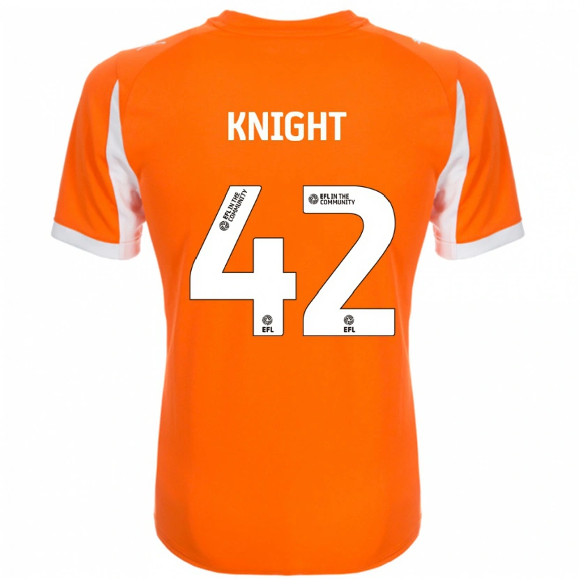 Danxen Men Spencer Knight #42 Orange White Home Jersey 2025/26 T-Shirt
