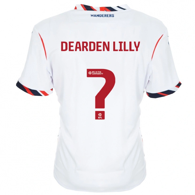 Danxen Men Jessica Dearden-Lilly #0 White Red Home Jersey 2025/26 T-Shirt