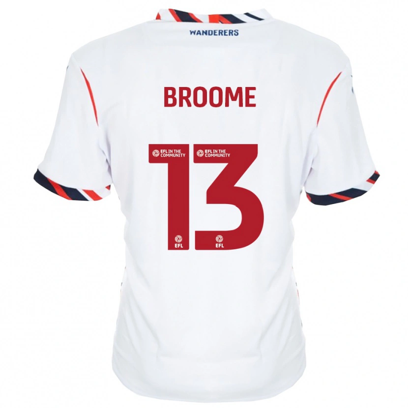 Danxen Men Nathan Broome #13 White Red Home Jersey 2025/26 T-Shirt