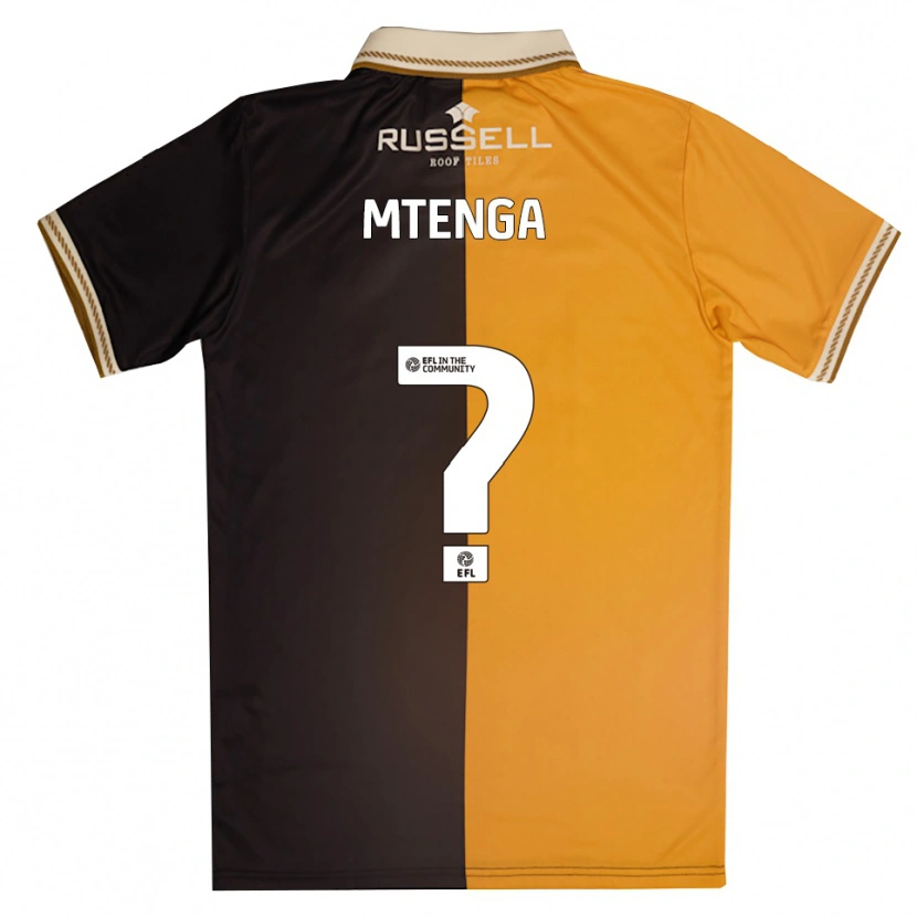 Danxen Men Cyprian Mtenga #0 Yellow Black Home Jersey 2025/26 T-Shirt