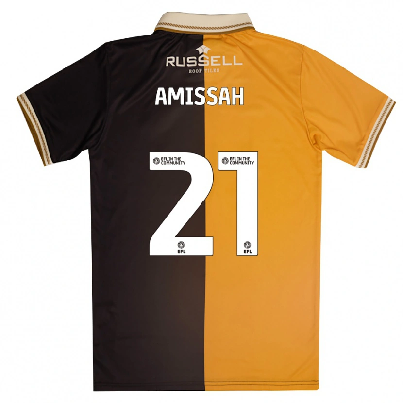 Danxen Men Jordan Amissah #21 Yellow Black Home Jersey 2025/26 T-Shirt