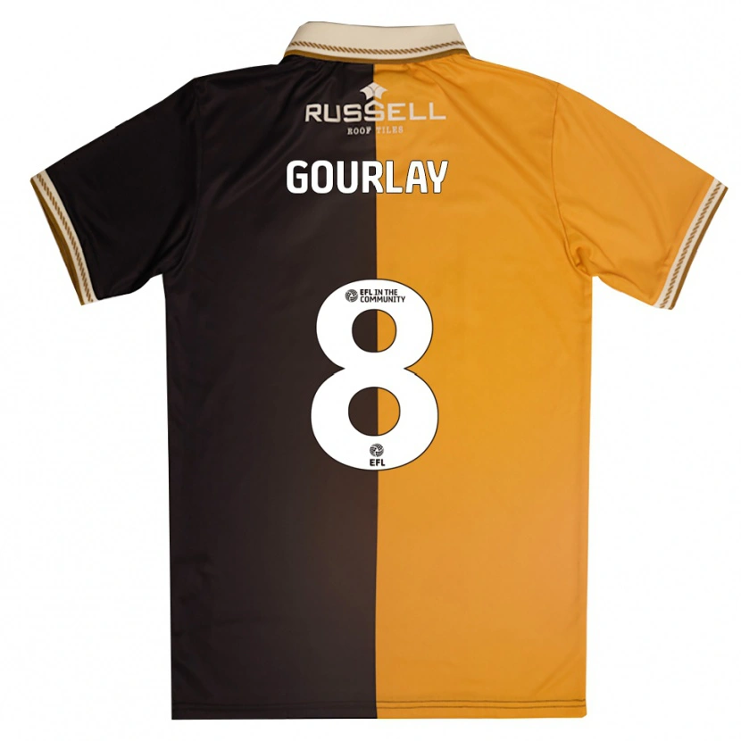 Danxen Men Elisha Gourlay #8 Yellow Black Home Jersey 2025/26 T-Shirt