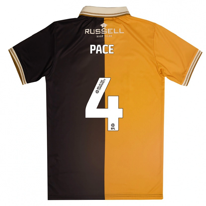 Danxen Men Connor Pace #4 Yellow Black Home Jersey 2025/26 T-Shirt
