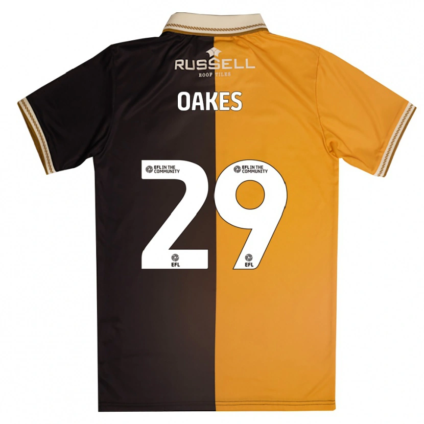Danxen Men Toby Oakes #29 Yellow Black Home Jersey 2025/26 T-Shirt