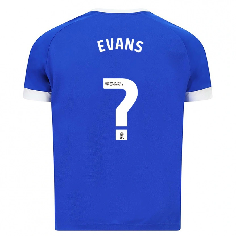 Danxen Men Grufydd Evans #0 Blue White Home Jersey 2025/26 T-Shirt