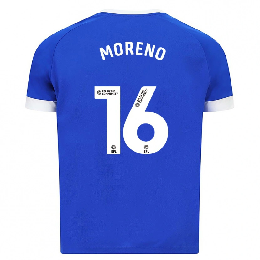 Danxen Men Paul Moreno #16 Blue White Home Jersey 2025/26 T-Shirt
