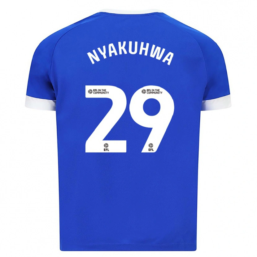Danxen Men Tanatswa Nyakuhwa #29 Blue White Home Jersey 2025/26 T-Shirt