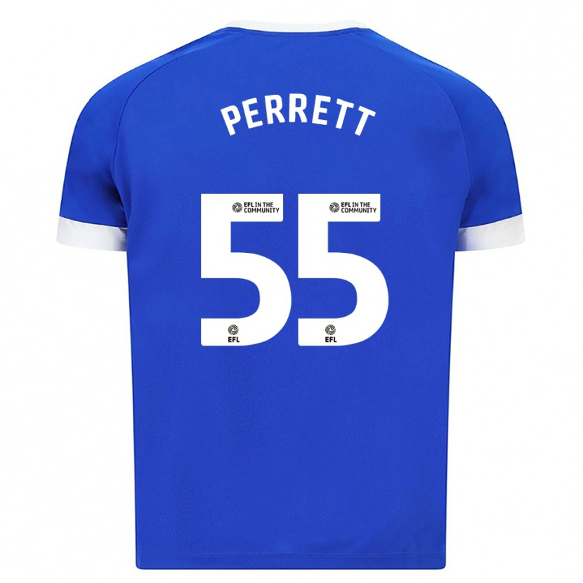 Danxen Men Troy Perrett #55 Blue White Home Jersey 2025/26 T-Shirt