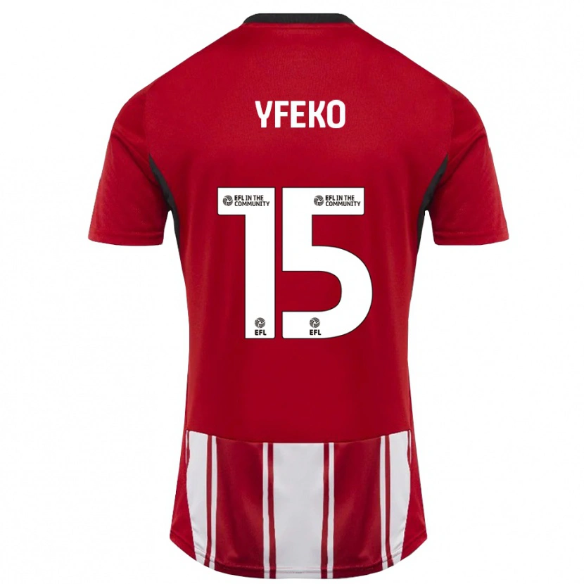 Danxen Men Johnly Yfeko #15 Red White Black Home Jersey 2025/26 T-Shirt