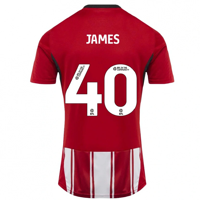 Danxen Men Ed James #40 Red White Black Home Jersey 2025/26 T-Shirt