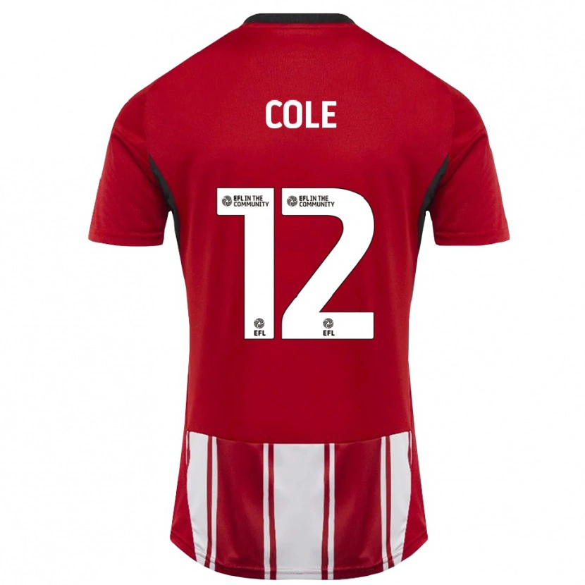 Danxen Men Reece Cole #12 Red White Black Home Jersey 2025/26 T-Shirt