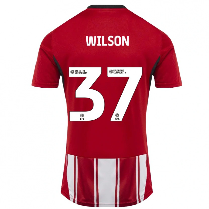 Danxen Men Kieran Wilson #37 Red White Black Home Jersey 2025/26 T-Shirt