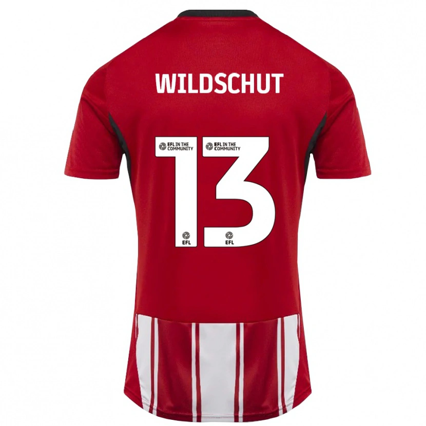 Danxen Men Yanic Wildschut #13 Red White Black Home Jersey 2025/26 T-Shirt