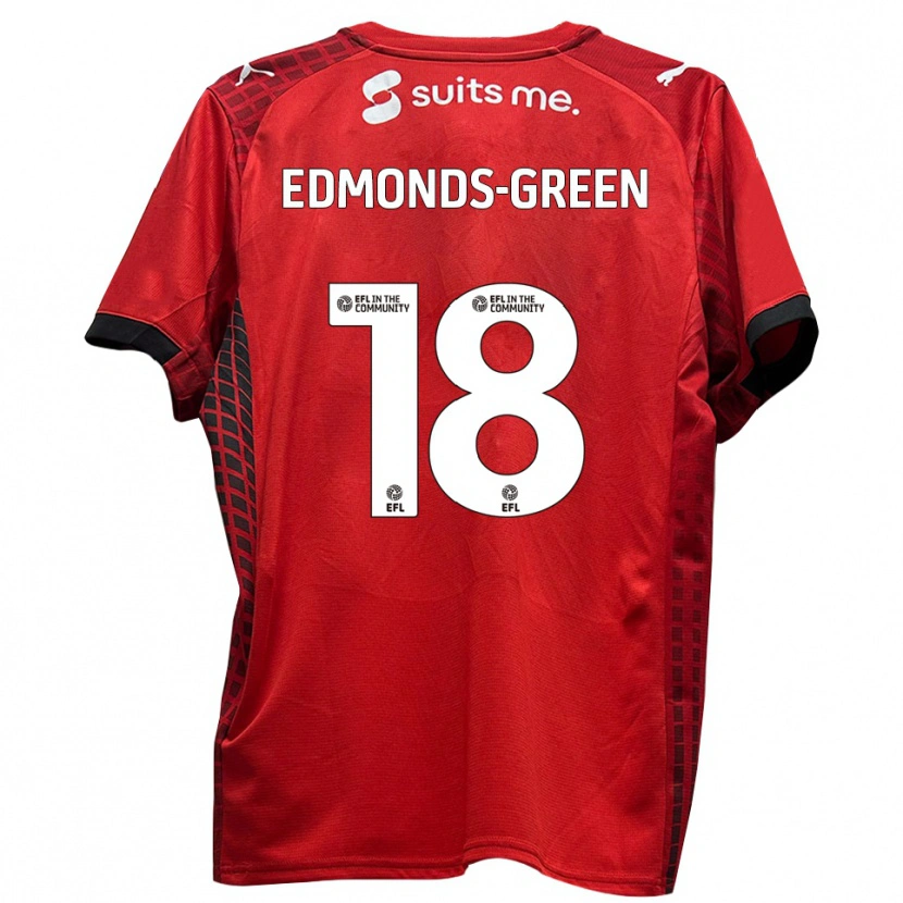 Danxen Men Rarmani Edmonds-Green #18 Red Black Home Jersey 2025/26 T-Shirt