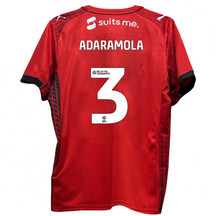 Danxen Men Tayo Adaramola #3 Red Black Home Jersey 2025/26 T-Shirt
