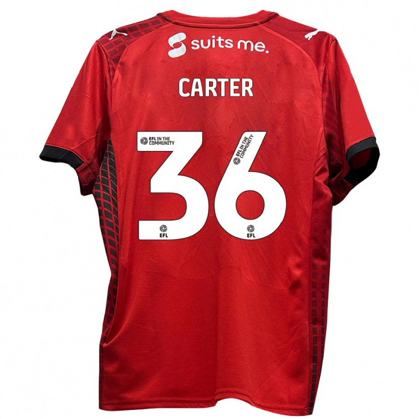 Danxen Men Dan Carter #36 Red Black Home Jersey 2025/26 T-Shirt