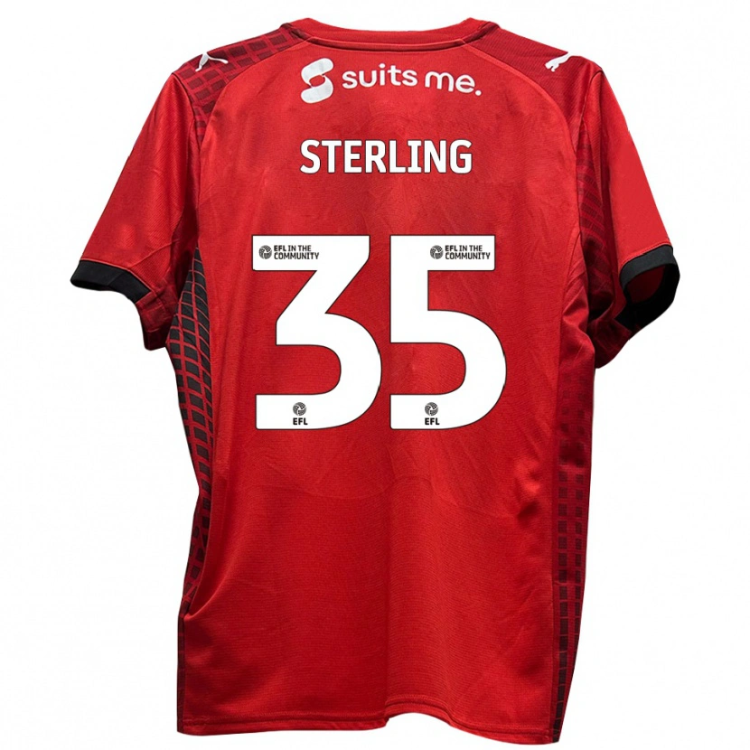 Danxen Men Aaron Sterling #35 Red Black Home Jersey 2025/26 T-Shirt