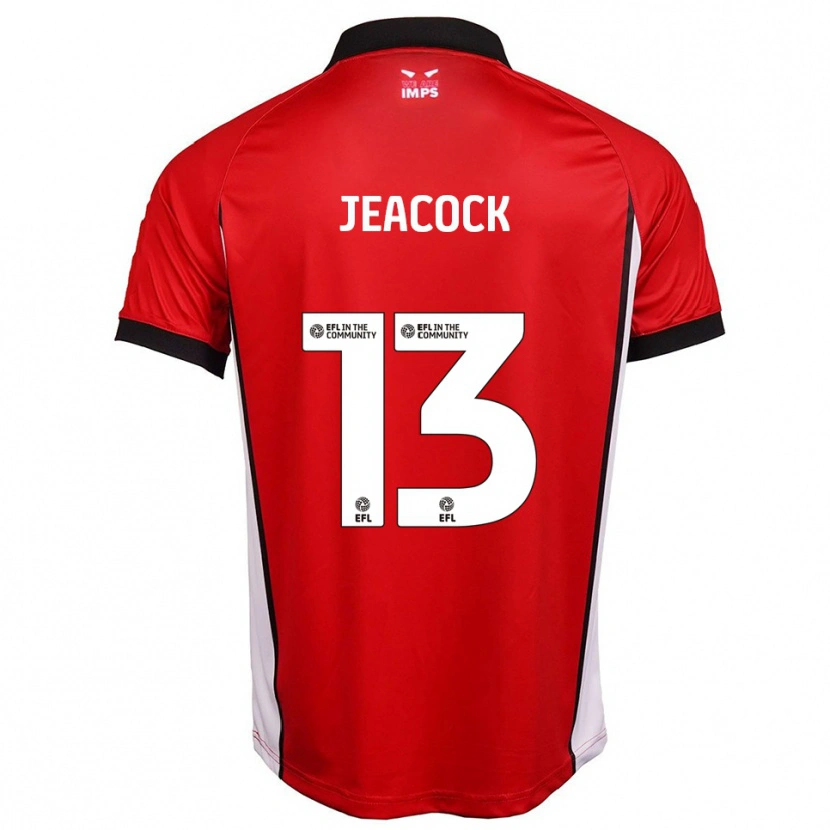 Danxen Men Zach Jeacock #13 Red White Home Jersey 2025/26 T-Shirt
