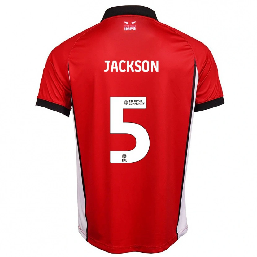 Danxen Men Adam Jackson #5 Red White Home Jersey 2025/26 T-Shirt