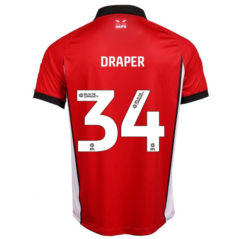 Danxen Men Freddie Draper #34 Red White Home Jersey 2025/26 T-Shirt