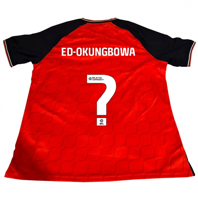 Danxen Men Excel Ed-Okungbowa #0 Orange Black White Home Jersey 2025/26 T-Shirt