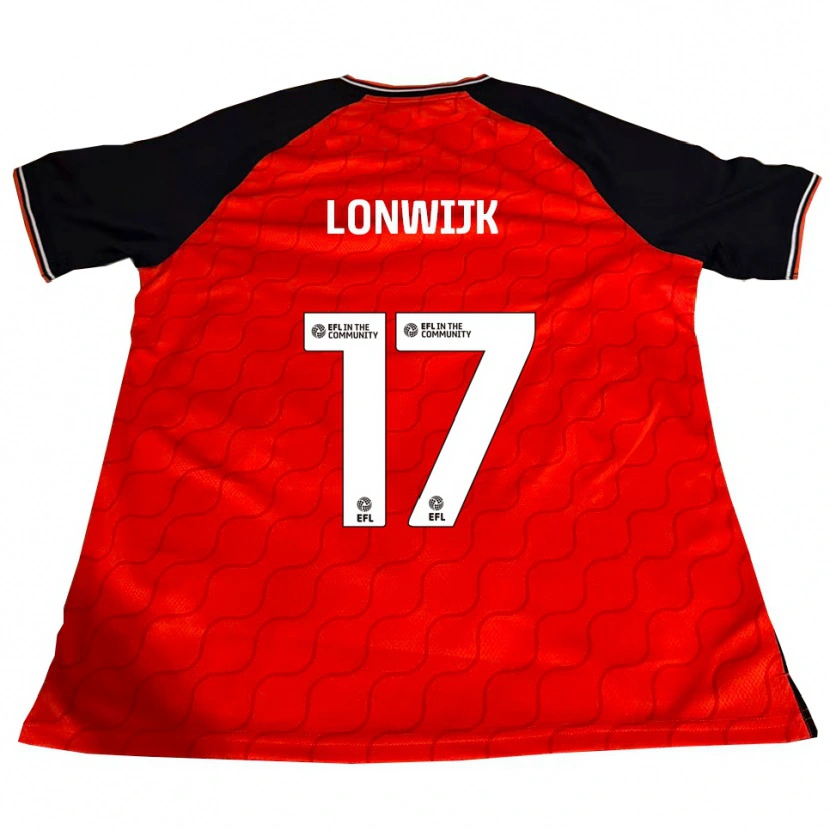 Danxen Men Nigel Lonwijk #17 Orange Black White Home Jersey 2025/26 T-Shirt
