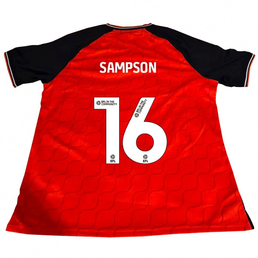 Danxen Men Enoch Sampson #16 Orange Black White Home Jersey 2025/26 T-Shirt