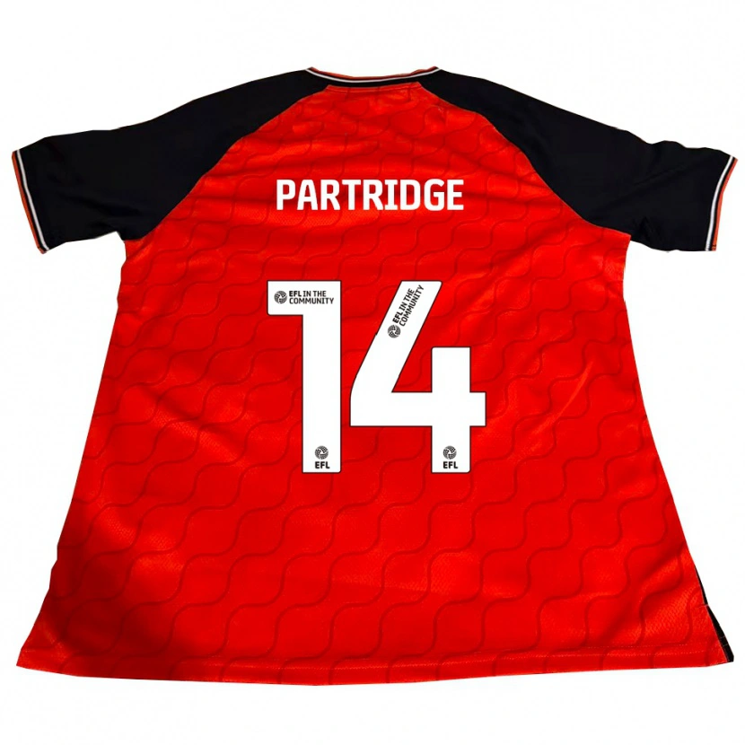 Danxen Men Francesca Partridge #14 Orange Black White Home Jersey 2025/26 T-Shirt