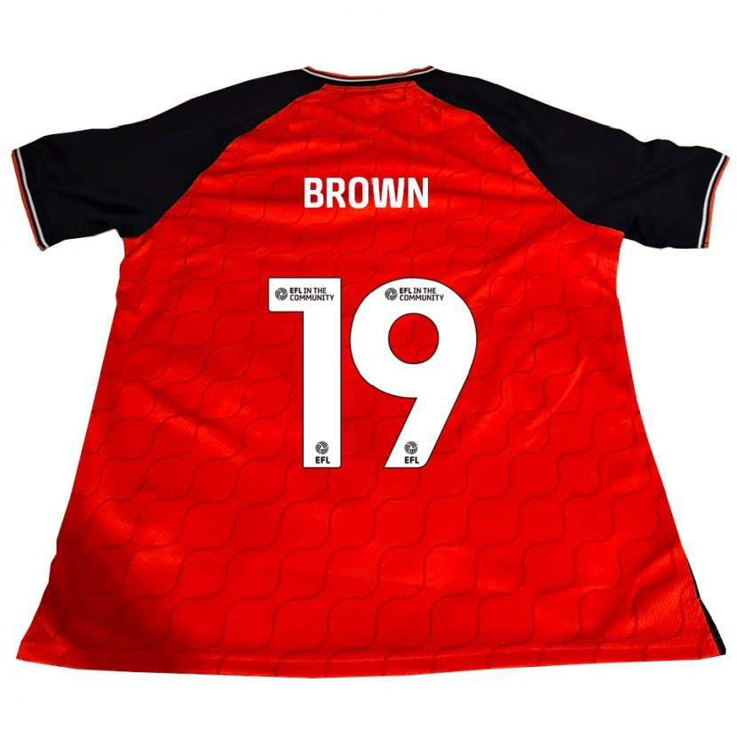 Danxen Men Jacob Brown #19 Orange Black White Home Jersey 2025/26 T-Shirt