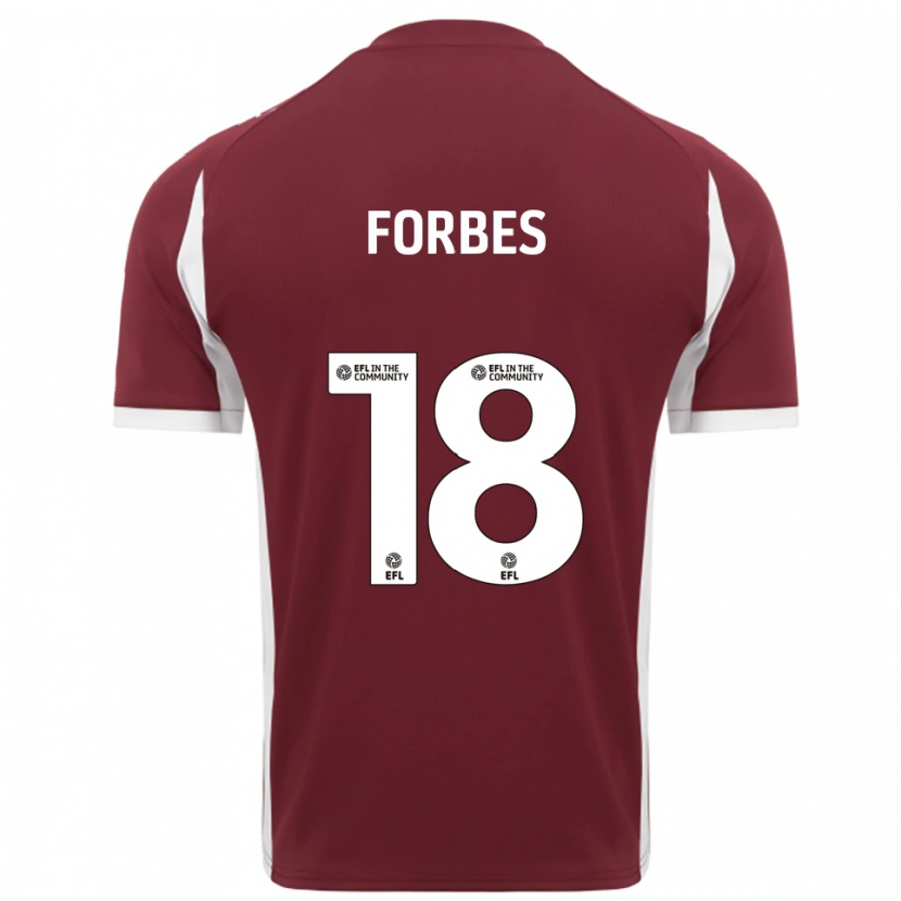 Danxen Men Michael Forbes #18 Burgundy White Home Jersey 2025/26 T-Shirt