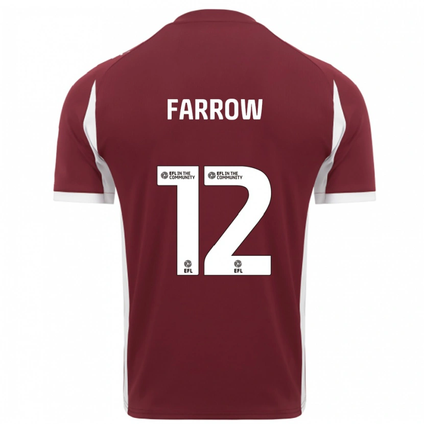 Danxen Men Kim Farrow #12 Burgundy White Home Jersey 2025/26 T-Shirt