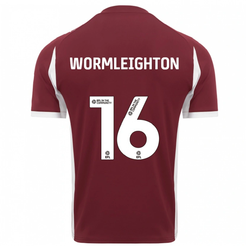 Danxen Men Joe Wormleighton #16 Burgundy White Home Jersey 2025/26 T-Shirt