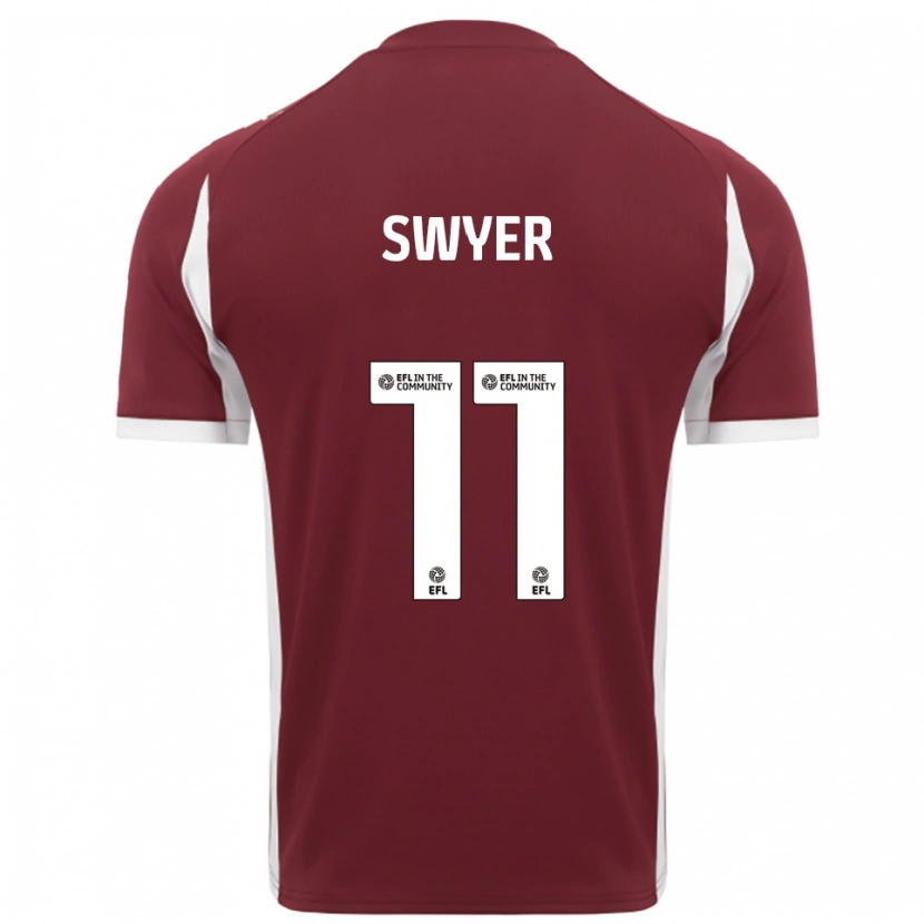 Danxen Men Kamarai Swyer #11 Burgundy White Home Jersey 2025/26 T-Shirt