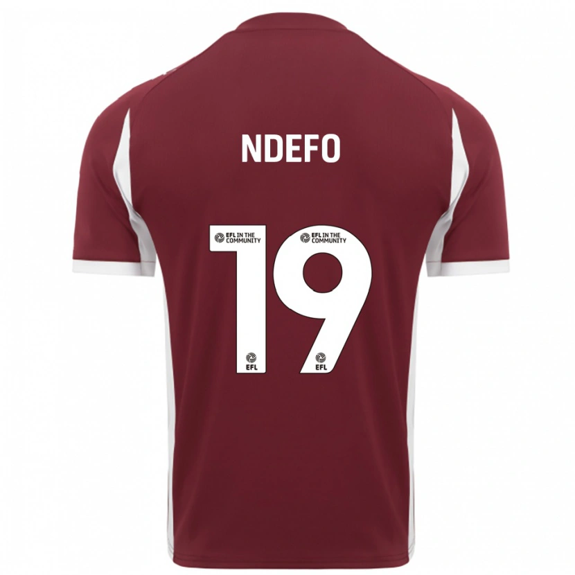 Danxen Men Ona Ndefo #19 Burgundy White Home Jersey 2025/26 T-Shirt