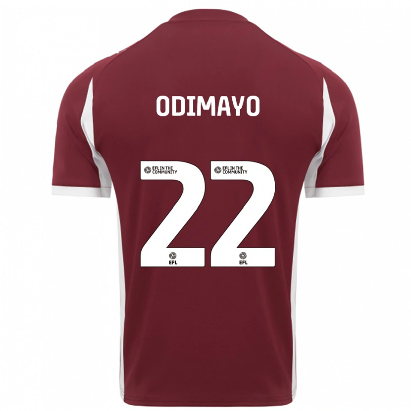 Danxen Men Akin Odimayo #22 Burgundy White Home Jersey 2025/26 T-Shirt