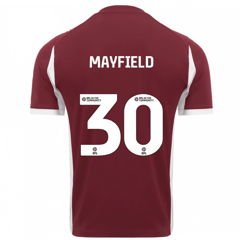 Danxen Men Holly Mayfield #30 Burgundy White Home Jersey 2025/26 T-Shirt