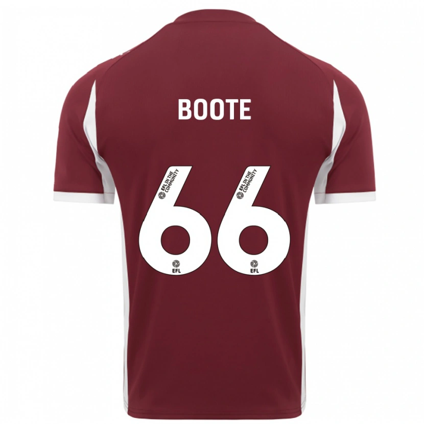 Danxen Men Zoe Boote #66 Burgundy White Home Jersey 2025/26 T-Shirt