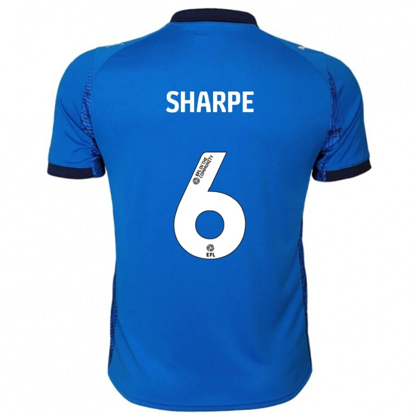 Danxen Men Emily Sharpe #6 Blue White Home Jersey 2025/26 T-Shirt