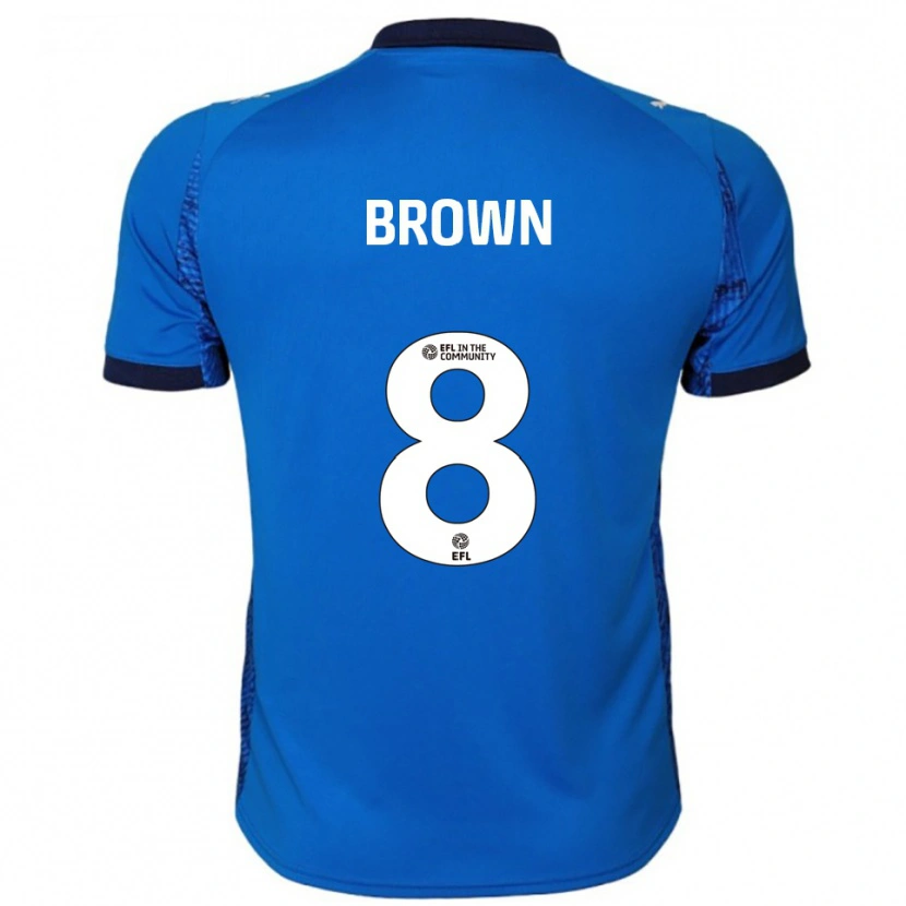 Danxen Men Poppie Brown #8 Blue White Home Jersey 2025/26 T-Shirt