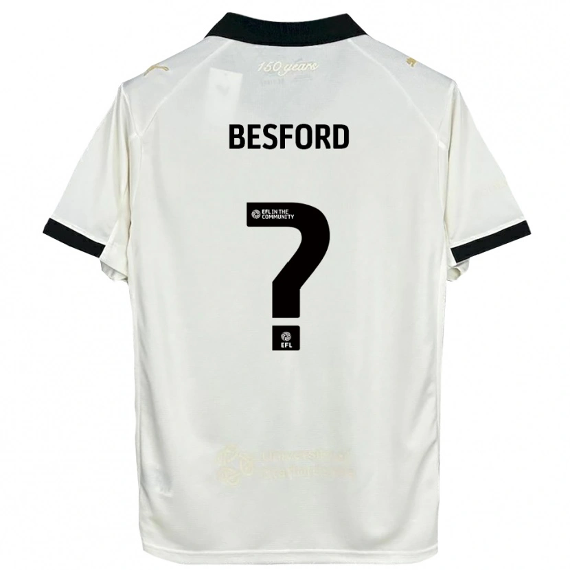 Danxen Men Callum Besford #0 Off-White Black Home Jersey 2025/26 T-Shirt