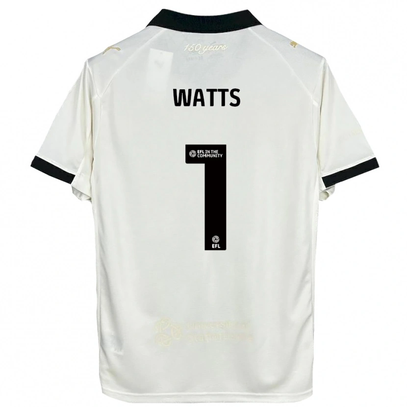Danxen Men Connie Watts #1 Off-White Black Home Jersey 2025/26 T-Shirt