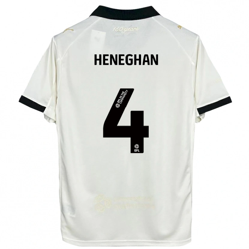 Danxen Men Ben Heneghan #4 Off-White Black Home Jersey 2025/26 T-Shirt