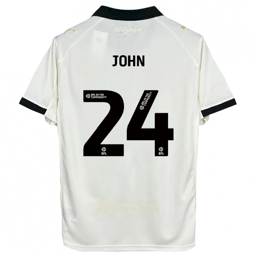 Danxen Men Kyle John #24 Off-White Black Home Jersey 2025/26 T-Shirt