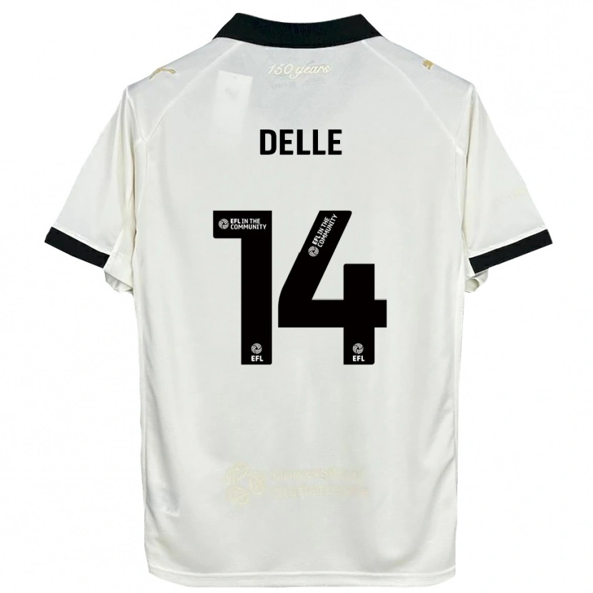 Danxen Men Mani Delle #14 Off-White Black Home Jersey 2025/26 T-Shirt