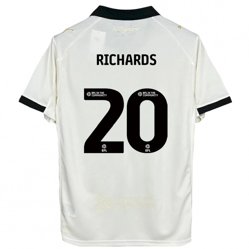 Danxen Men Rico Richards #20 Off-White Black Home Jersey 2025/26 T-Shirt