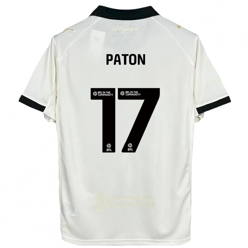 Danxen Men Ruari Paton #17 Off-White Black Home Jersey 2025/26 T-Shirt