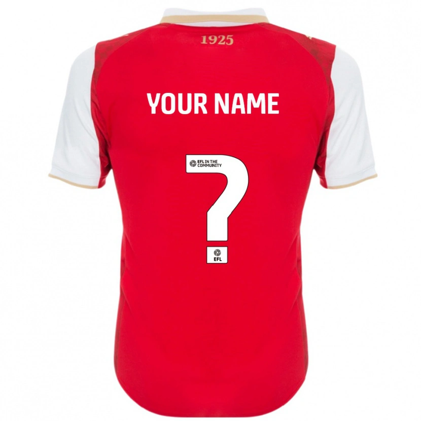 Danxen Men Your Name #0 Red White Home Jersey 2025/26 T-Shirt